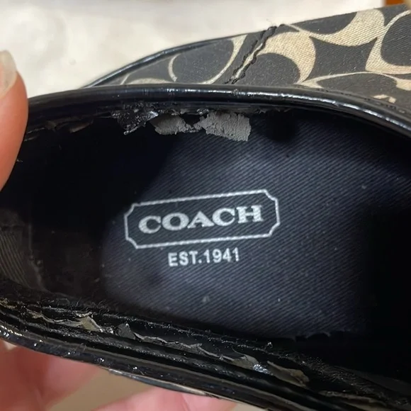 Coach Black And White Sneakers Women Size 8.5 - Picture 2 of 9